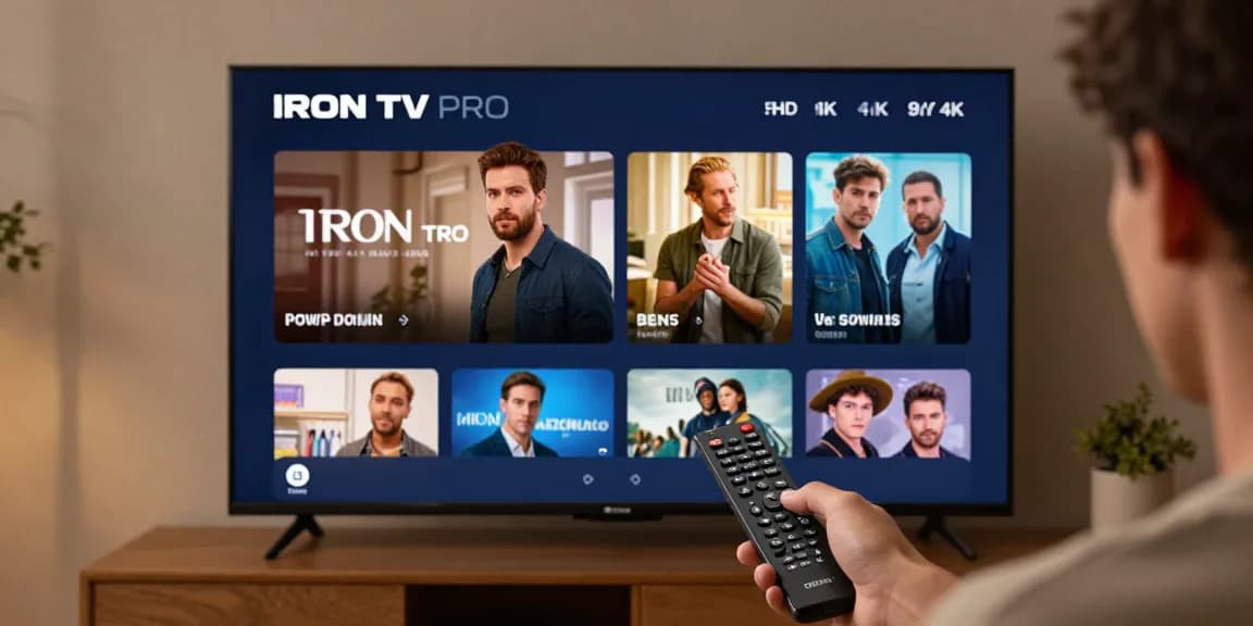 Iron tv pro - Service IPTV premium offrant qualité HD & 4K sur tous les appareils.