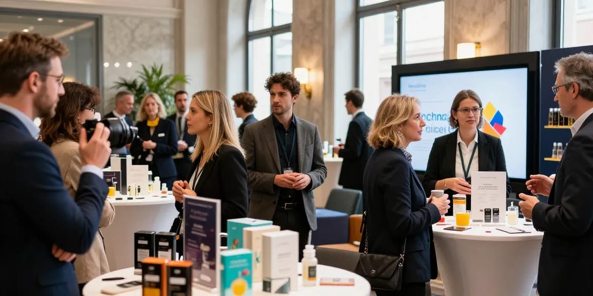 Service de photographie commerciale à Milan capte l'authenticité d'un événement d'affaires avec des professionnels engagés.