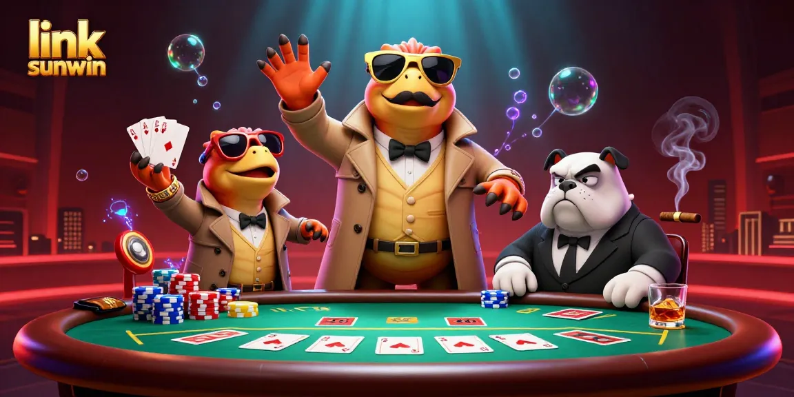 Engage with link sunwin portal for top-tier gaming experiences at the animated casino scene.