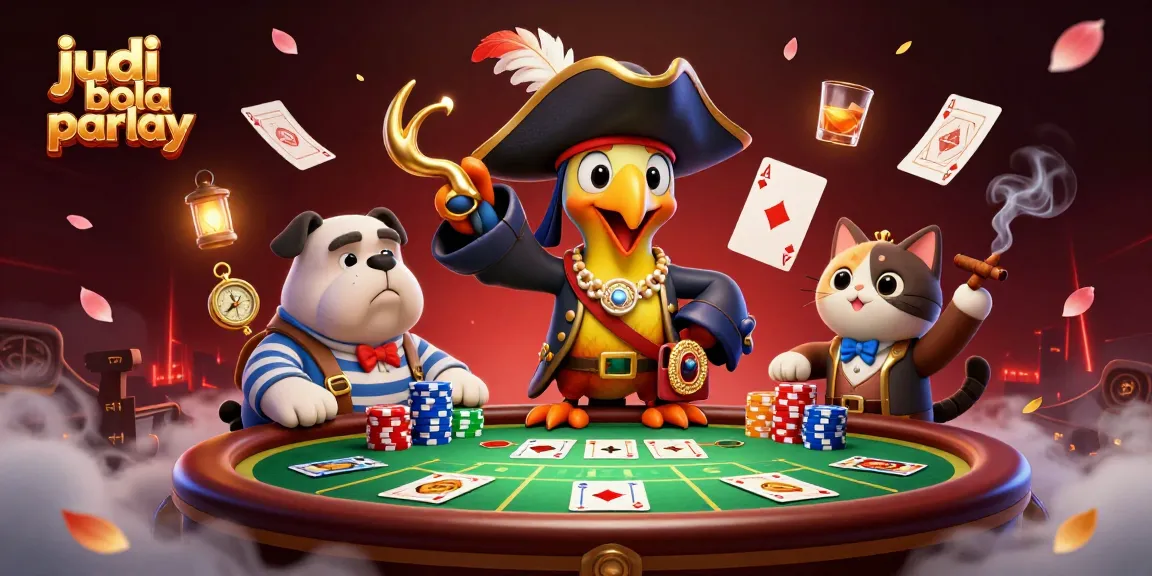 Engage in judi bola parlay action with vibrant 3D characters and dynamic betting elements.