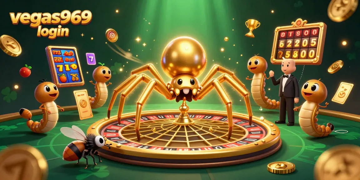 Engage in fun casino action with vegas969 login featuring cartoon characters in a vibrant gambling scene.