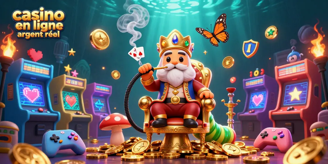 Jouez au casino en ligne argent réel avec cette illustration en 3D riche en couleurs et dynamisme.