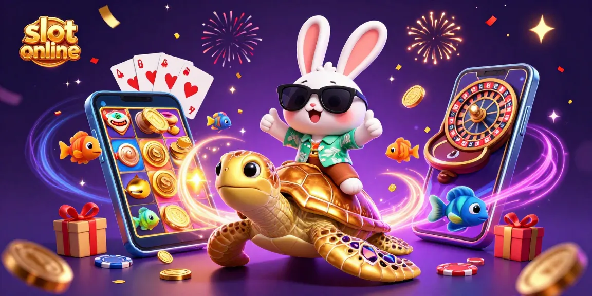 Temukan slot online yang menyenangkan dengan kelinci beruntung dan kura-kura emas.