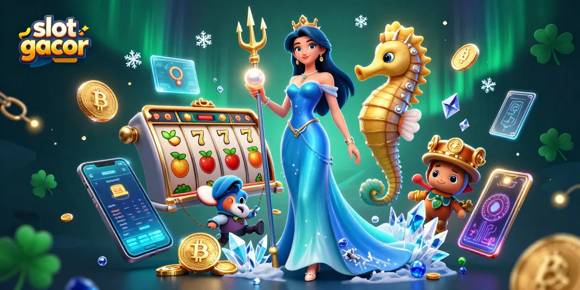 Engage with slot gacor strategies while exploring vibrant 3D gaming scenes filled with treasures.