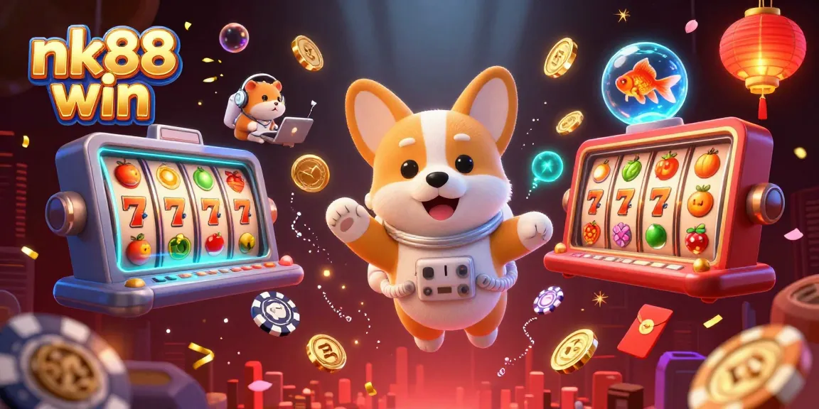 Engage in thrilling gameplay at nk88 win with vibrant slot action in a cosmic casino.