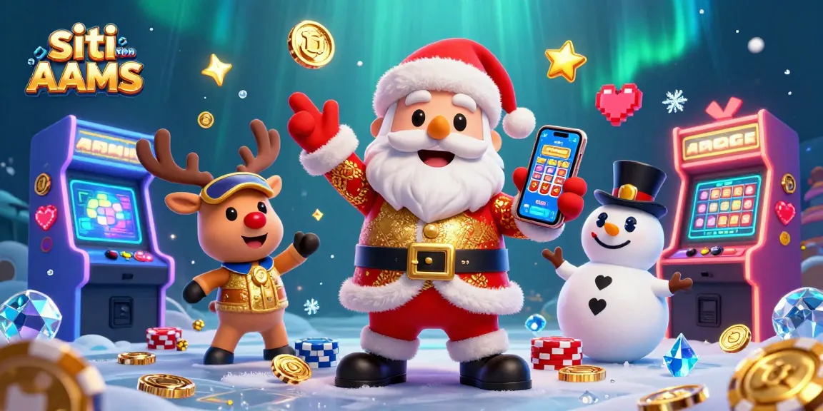 Fai girare i rulli nei casinò siti non AAMS con Babbo Natale e i suoi compagni festivi in una vivace scena di gioco.