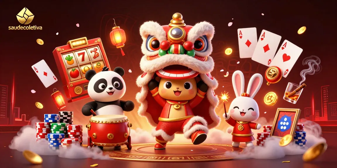 Raikan keberuntungan di saudecoletiva dengan karakter menari dan simbol slot yang menarik.