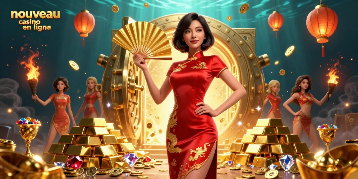Vivez l'excitation dans un nouveau casino en ligne avec des trésors dorés et des éléments de jeu vibrants.