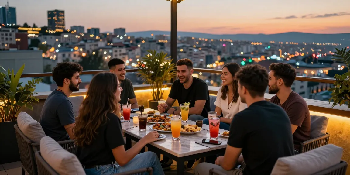 Diyarbakır escort hizmetlerini tartışan arkadaşlar için canlı bir akşamüstü manzarası.