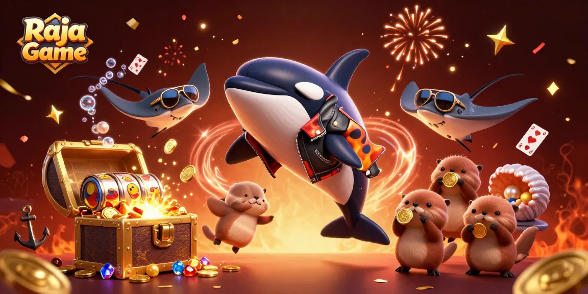 Join Raja Game's underwater adventure, spinning slot reels and winning golden coins!
