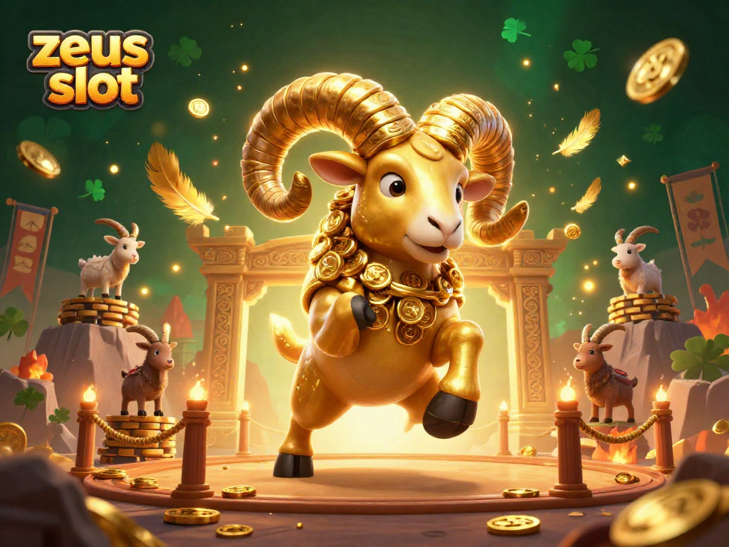 Experience the excitement of zeus slot with vibrant animations and golden riches in this dynamic scene.
