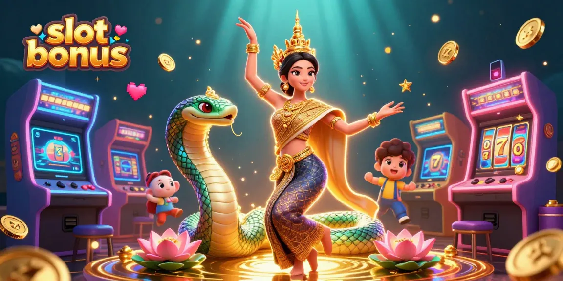 Experience captivating slot bonus excitement with vibrant 3D visuals and engaging gameplay elements.
