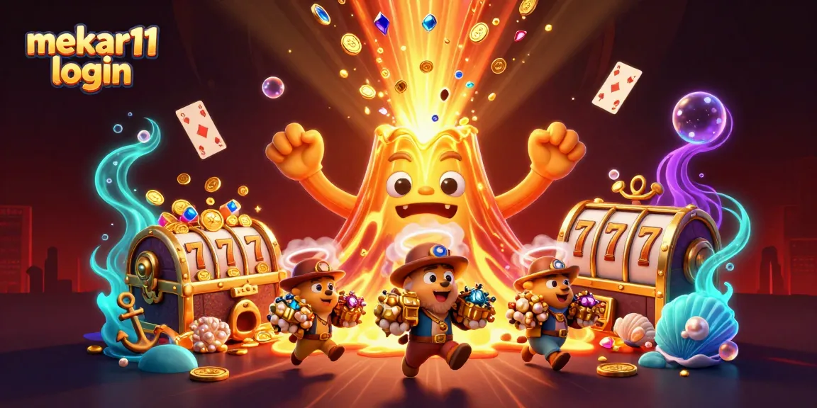 Experience the excitement of mekar11 login with vibrant treasures and dynamic casino elements.
