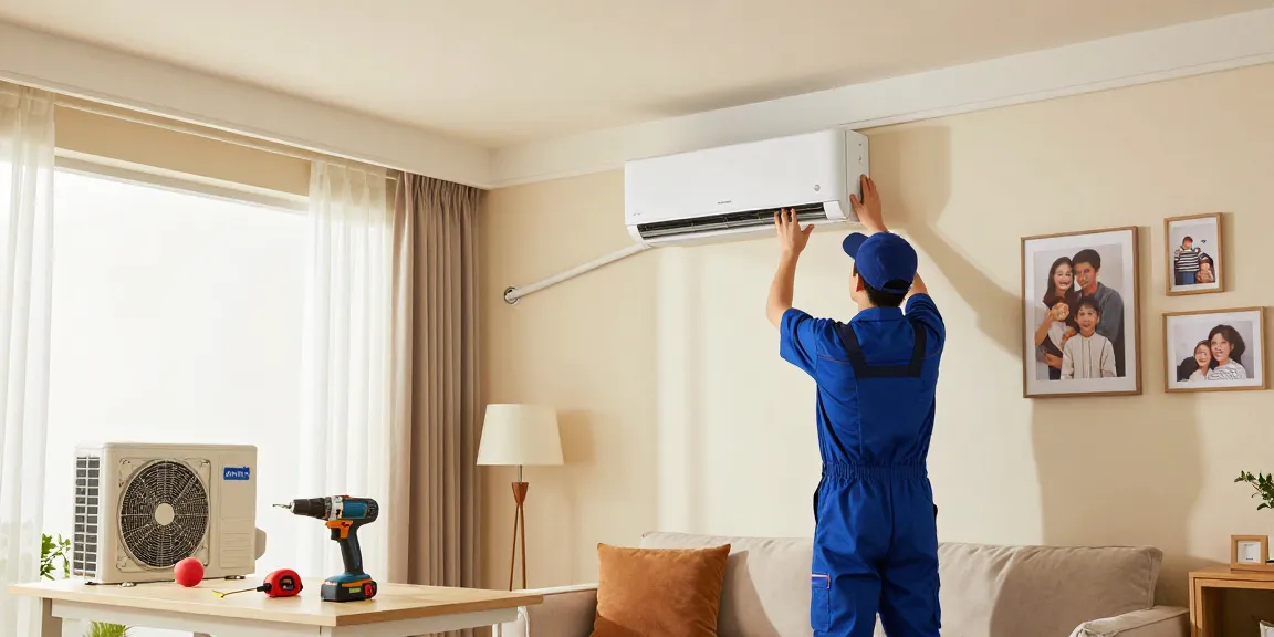 Technician performing Mini-Split System Installation in a modern home environment, highlighting effective HVAC solutions.