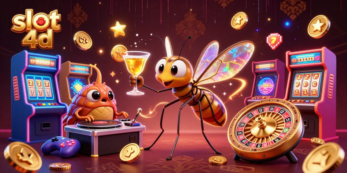 Spin the slot 4d and experience exhilarating gameplay with a dynamic casino scene.
