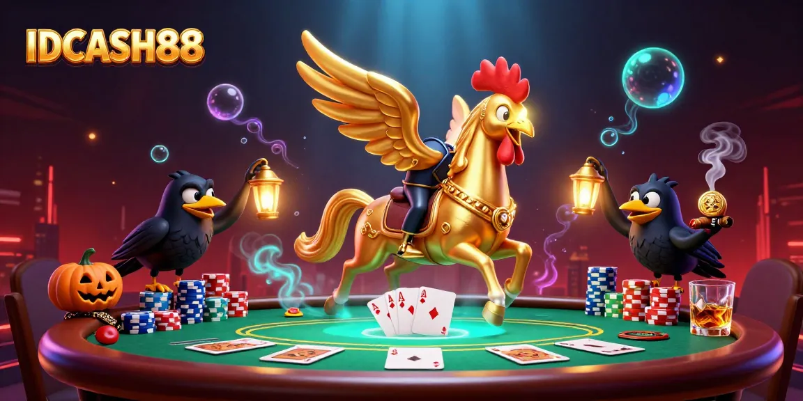 Bet on winning strategies with IDCASH88 in a vibrant casino scene full of action.