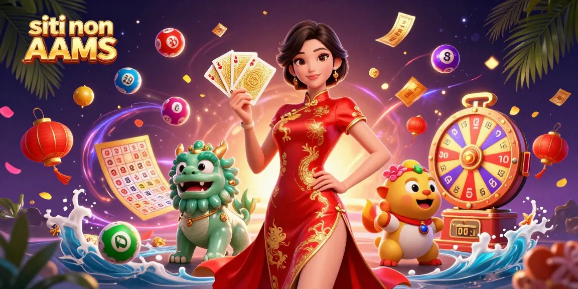 Gioca con carte d'oro in giochi accattivanti sui siti non AAMS, circondato da elementi vivaci della lotteria.