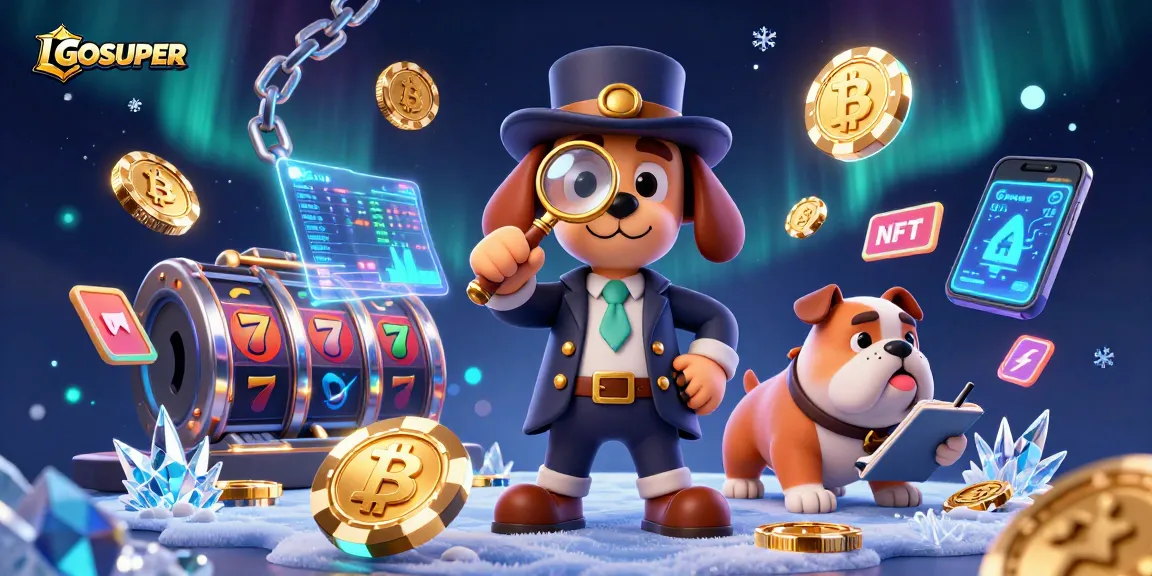 Engage with LGOSUPER through this lively 3D scene of gambling adventure and crypto action.