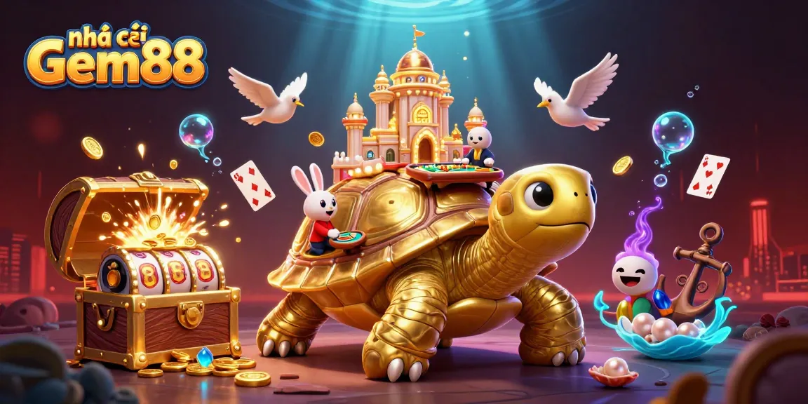 Experience the thrill at nhà cái Gem88, where the golden tortoise casino comes alive!