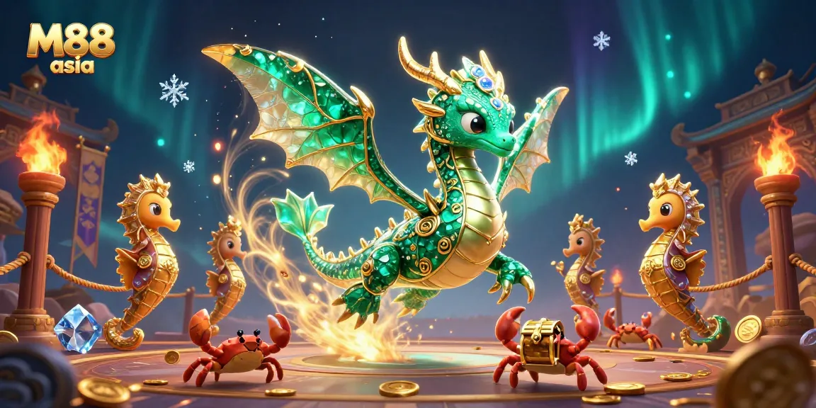 Engage in exciting M88 asia online betting surrounded by a captivating casino-themed scene.