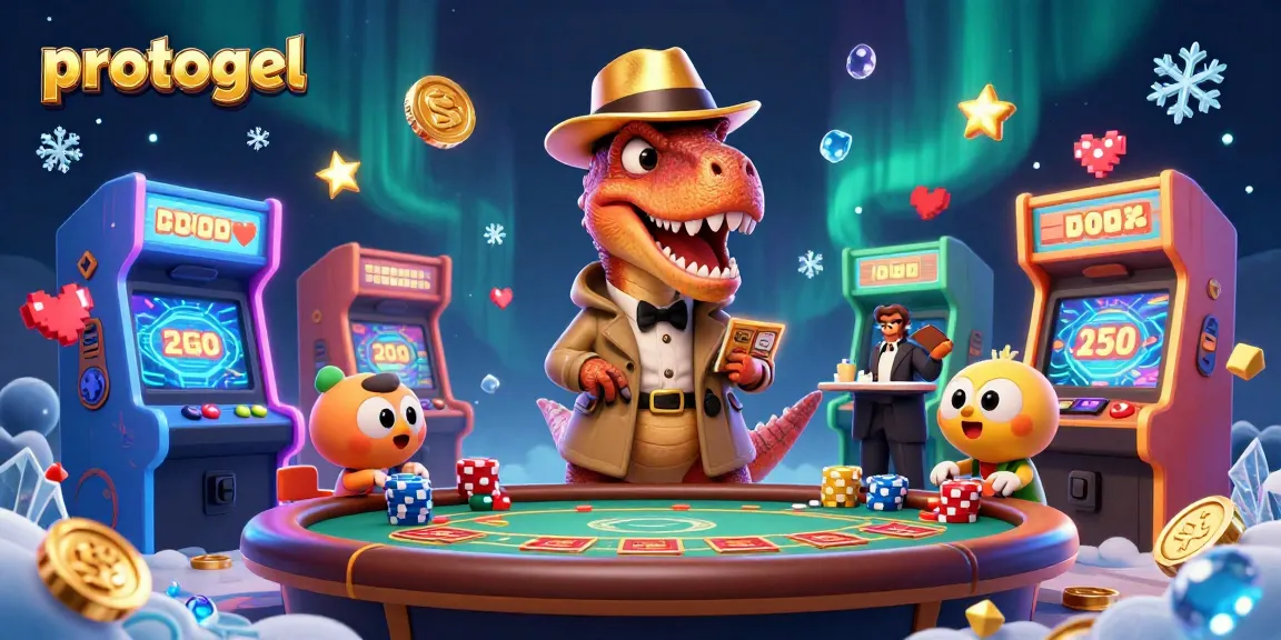 Experience thrilling gameplay at protogel as a velociraptor attempts to win big at the blackjack table.
