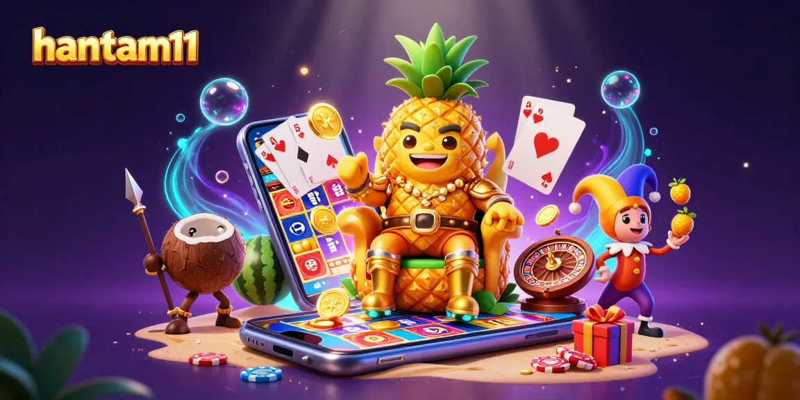 Experience the thrill of hantam11's online gaming with dynamic characters in a vibrant casino scene.