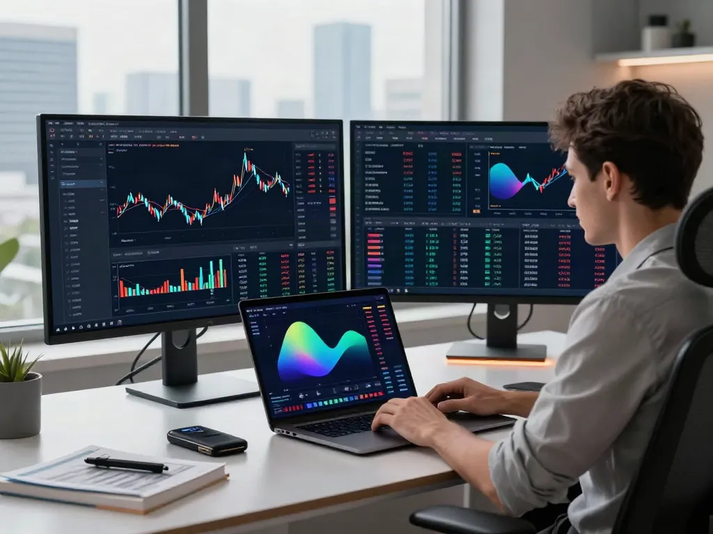 Analyzing NSE option chain API data in a modern crypto trading workspace with real-time stock analysis and DeFi metrics.