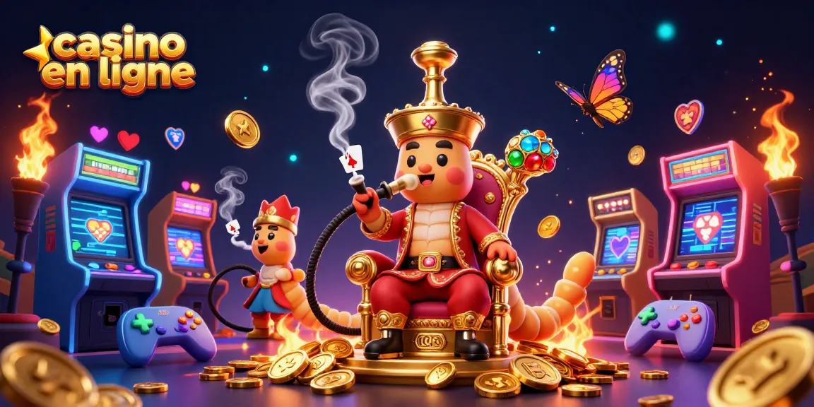 Jouez à des jeux de casino en ligne entourés de personnages colorés et d'éléments de jeu captivants.