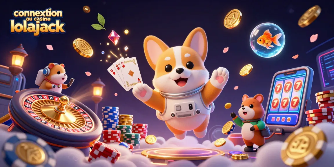 Experience the thrill of gaming with connexion au casino lolajack in a vibrant 3D casino scene filled with adventure.