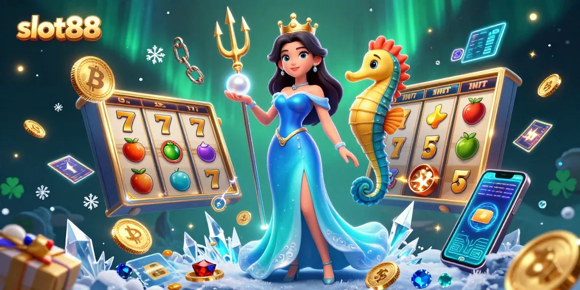 Experience thrilling slot88 adventures with vibrant characters and sparkling symbols in a dynamic casino scene.