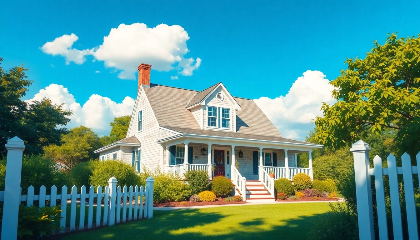 Stylish Cape Cod homes with sunny exterior and charming details.
