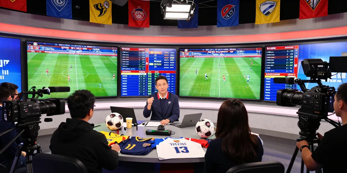 Engaging sports broadcast scene featuring koora live match analysis and statistics